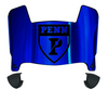Penn Quakers Mini Football Helmet Visor Shield w/ Clips - PICK VISOR & LOGO COLOR