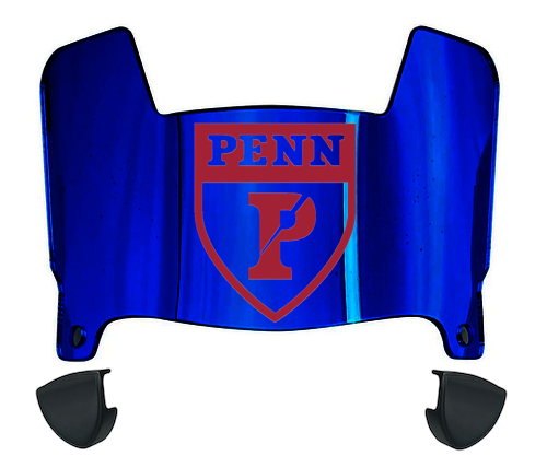 Penn Quakers Mini Football Helmet Visor Shield w/ Clips - PICK VISOR & LOGO COLOR