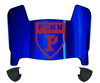 Penn Quakers Mini Football Helmet Visor Shield w/ Clips - PICK VISOR & LOGO COLOR