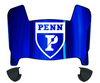 Penn Quakers Mini Football Helmet Visor Shield w/ Clips - PICK VISOR & LOGO COLOR