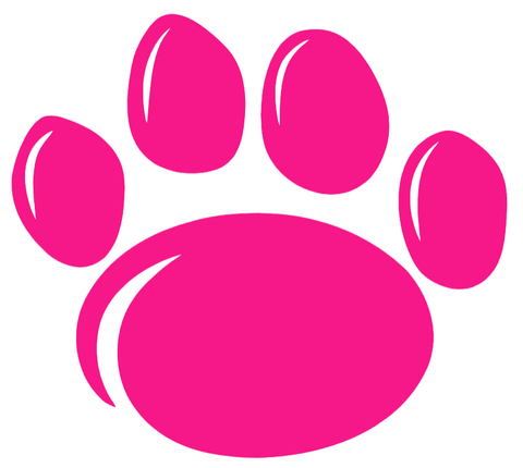 Penn State Nittany Lions Hot Pink Paw Print Logo Premium DieCut Vinyl Decal PICK SIZE
