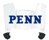 Penn Quakers Mini Football Helmet Visor Shield w/ Clips - PICK VISOR & LOGO COLOR