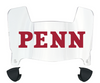 Penn Quakers Mini Football Helmet Visor Shield w/ Clips - PICK VISOR & LOGO COLOR
