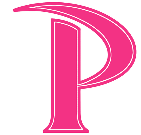 Pepperdine Waves HOT PINK P Logo Premium DieCut Vinyl Decal PICK SIZE