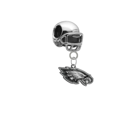 Philadelphia Eagles 3D Football Helmet Universal European Bracelet Charm (Pandora Compatible)