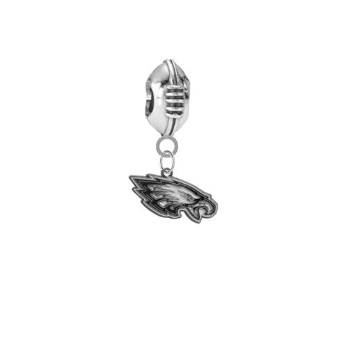 Philadelphia Eagles 3D Football Universal European Bracelet Charm (Pandora Compatible)