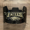 Philadelphia Eagles Full Size Football Helmet Visor Shield Black Dark Tint w/ Clips - PICK LOGO COLOR