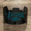 Philadelphia Eagles Full Size Football Helmet Visor Shield Black Dark Tint w/ Clips - PICK LOGO COLOR