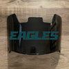Philadelphia Eagles Full Size Football Helmet Visor Shield Black Dark Tint w/ Clips - PICK LOGO COLOR