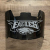 Philadelphia Eagles Full Size Football Helmet Visor Shield Black Dark Tint w/ Clips - PICK LOGO COLOR