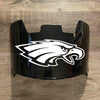 Philadelphia Eagles Full Size Football Helmet Visor Shield Black Dark Tint w/ Clips - PICK LOGO COLOR