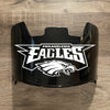 Philadelphia Eagles Full Size Football Helmet Visor Shield Black Dark Tint w/ Clips - PICK LOGO COLOR