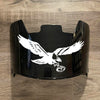 Philadelphia Eagles Full Size Football Helmet Visor Shield Black Dark Tint w/ Clips - PICK LOGO COLOR