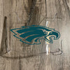 Philadelphia Eagles Full Size Football Helmet Visor Shield Clear w/ Clips - PICK LOGO COLOR