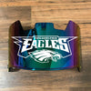 Philadelphia Eagles Full Size Football Helmet Visor Shield Green Iridium Mirror w/ Clips - PICK LOGO COLOR