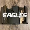 Philadelphia Eagles Full Size Football Helmet Visor Shield Silver Chrome Mirror w/ Clips - PICK LOGO COLOR