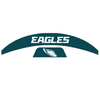 Philadelphia Eagles MIDI Mid Size SpeedFlex Football Helmet Front & Back Bumper Decal Set - Pick Color