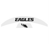 Philadelphia Eagles MIDI Mid Size SpeedFlex Football Helmet Front & Back Bumper Decal Set - Pick Color