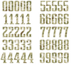 Philadelphia Eagles Jersey Style Vinyl Number Decal Sheet Set of 50 #0-9 - Pick Color & Size