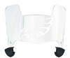 Philadelphia Eagles Mini Football Helmet Visor Shield w/ Clips - PICK VISOR & LOGO COLOR