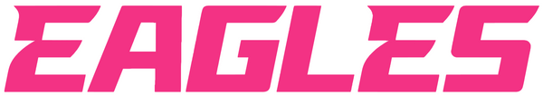 Philadelphia Eagles Hot Pink Team Name Logo Premium DieCut Vinyl Decal PICK SIZE