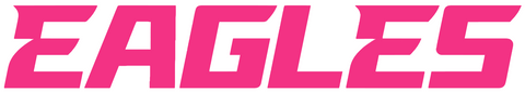 Philadelphia Eagles Hot Pink Team Name Logo Premium DieCut Vinyl Decal PICK SIZE