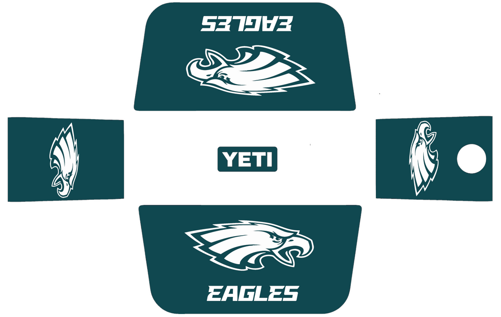 Philadelphia Eagles Wrap Kit for YETI Hard Coolers Tundra Roadie Haul PICK COLOR