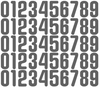 Philadelphia Phillies Baseball Helmet Jersey Style Vinyl Number Decal Sheet Set of 50 #0-9 - Pick Color & Size
