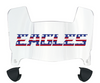 Philadelphia Eagles Limited Edition Mini Football Helmet Visor Shield w/ Clips - PICK VISOR & LOGO COLOR
