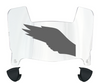 Philadelphia Eagles Retro Throwback Mini Football Helmet Visor Shield w/ Clips - PICK VISOR & LOGO COLOR