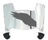 Philadelphia Eagles Retro Throwback Mini Football Helmet Visor Shield w/ Clips - PICK VISOR & LOGO COLOR