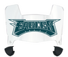 Philadelphia Eagles Retro Throwback Mini Football Helmet Visor Shield w/ Clips - PICK VISOR & LOGO COLOR