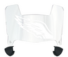 Philadelphia Eagles Mini Football Helmet Visor Shield w/ Clips - PICK VISOR & LOGO COLOR
