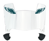 Philadelphia Eagles Mini Football Helmet Visor Shield w/ Clips - PICK VISOR & LOGO COLOR