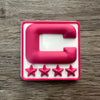 Pink 3D Football Helmet Bumper Captain Patch Jersey C Style - Perfect for Adult & Youth Full Size Football Helmets