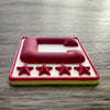 Pink 3D Football Helmet Bumper Captain Patch Jersey C Style - Perfect for Adult & Youth Full Size Football Helmets