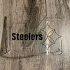 Pittsburgh Steelers Full Size Football Helmet Visor Shield Clear w/ Clips - PICK LOGO COLOR