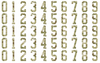 Pittsburgh Penguins Helmet Jersey Style Vinyl Number Decal Sheet Set of 50 #0-9 - Pick Color & Size