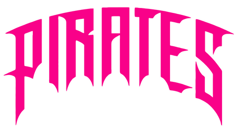 Pittsburgh Pirates Hot Pink City Connect 2.0 Team Name Logo Premium DieCut Vinyl Decal PICK SIZE