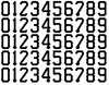 Pittsburgh Pirates Baseball Helmet Jersey Style Vinyl Number Decal Sheet Set of 50 #0-9 - Pick Color & Size
