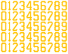 Pittsburgh Pirates Baseball Helmet Jersey Style Vinyl Number Decal Sheet Set of 50 #0-9 - Pick Color & Size