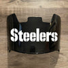 Pittsburgh Steelers Full Size Football Helmet Visor Shield Black Dark Tint w/ Clips - PICK LOGO COLOR