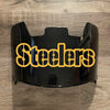 Pittsburgh Steelers Full Size Football Helmet Visor Shield Black Dark Tint w/ Clips - PICK LOGO COLOR