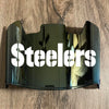 Pittsburgh Steelers Full Size Football Helmet Visor Shield Gold Iridium Mirror w/ Clips - PICK LOGO COLOR