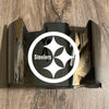 Pittsburgh Steelers Full Size Football Helmet Visor Shield Silver Chrome Mirror w/ Clips - PICK LOGO COLOR
