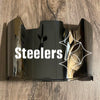 Pittsburgh Steelers Full Size Football Helmet Visor Shield Silver Chrome Mirror w/ Clips - PICK LOGO COLOR