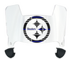 Pittsburgh Steelers Limited Edition Mini Football Helmet Visor Shield w/ Clips - PICK VISOR & LOGO COLOR
