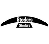 Pittsburgh Steelers MIDI Mid Size SpeedFlex Football Helmet Front & Back Bumper Decal Set - Pick Color