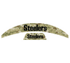 Pittsburgh Steelers MIDI Mid Size SpeedFlex Football Helmet Front & Back Bumper Decal Set - Pick Color