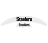 Pittsburgh Steelers MIDI Mid Size SpeedFlex Football Helmet Front & Back Bumper Decal Set - Pick Color
